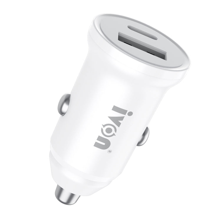 IVON CC45 20W PD 3.0 USB-C / Type-C + QC 3.0 USB Port Mini Car Charger - Car Charger by IVON | Online Shopping South Africa | PMC TechLife
