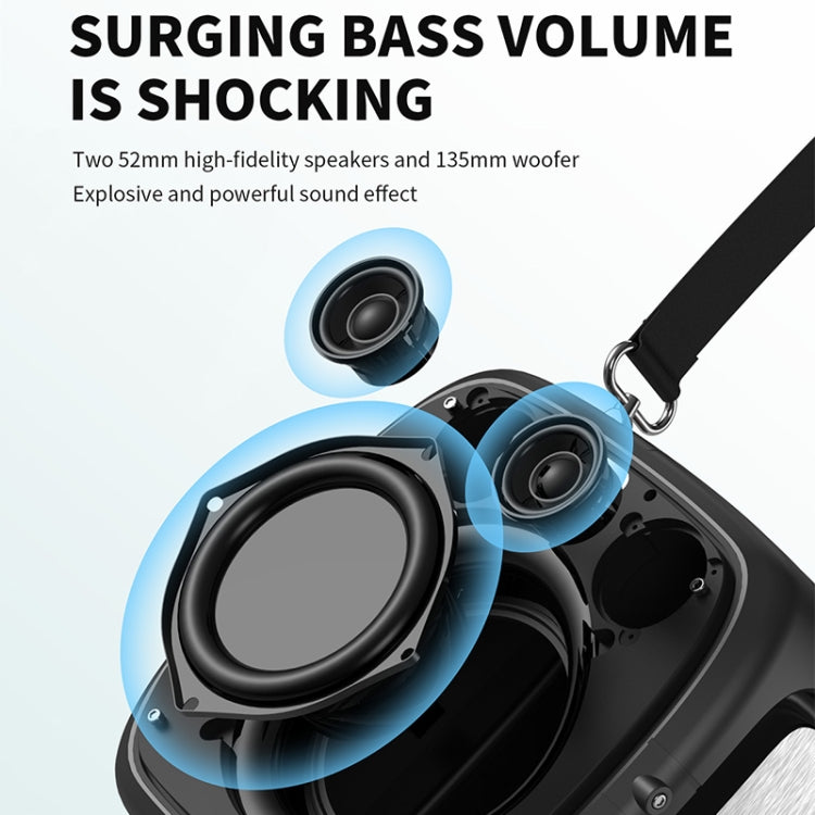 HOPESTAR Party One RGB Lighting Wireless Bluetooth Speaker (Black) - free shipping - PMC TechLife - Order now!