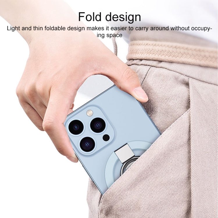 MagSafe Magnetic Adhesive Free Double Joint Ring Holder For iPhone 13 Series / iPhone 12 Series(Black) - Ring Holder by PMC TechLife | Online Shopping South Africa | PMC TechLife