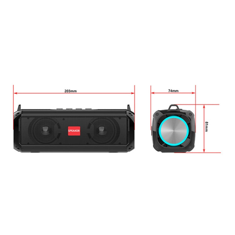 EBS-045 Wireless Stereo RGB Mini Portable Outdoor Music Subwoofer Stereo Speaker with Light (Green) - Desktop Speaker by PMC TechLife | Online Shopping South Africa | PMC TechLife
