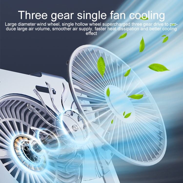 R-JUST HZ25 3.5W Aluminum Alloy Large Turbo Desktop Fan Cooling Laptop Stand(Grey) - free shipping - PMC TechLife - Order now!