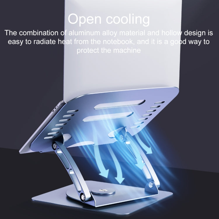 R- JUST HZ08-1 Rotating Two Holes Lifting Laptop Stand (Grey) - free shipping - PMC TechLife - Order now!