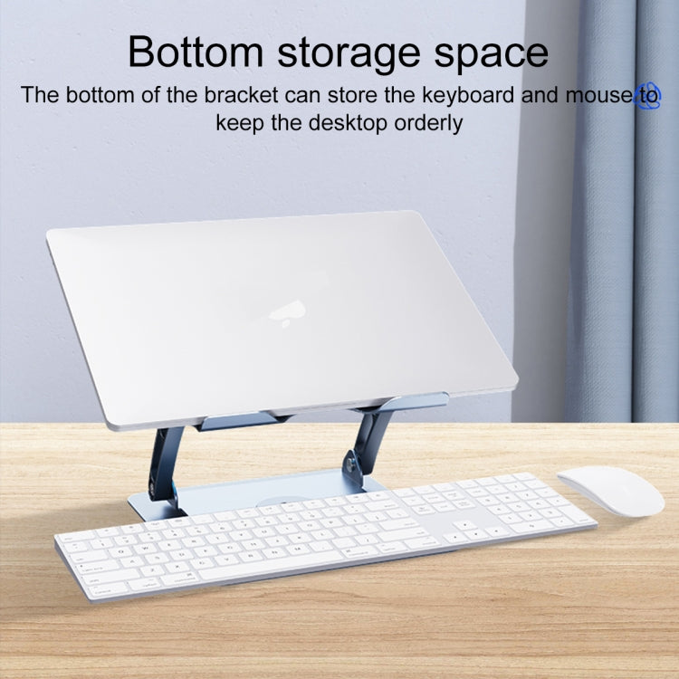 R- JUST HZ22-1 Rotating Dual-purpose Desktop Fan Aluminum Alloy Laptop Stand (Silver) - free shipping - PMC TechLife - Order now!