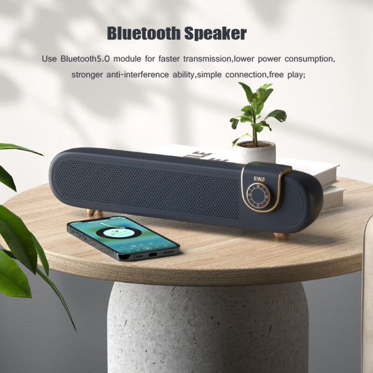 EWA L102 Classic Style Retro Bluetooth Wireless Speaker, Support TF/AUX(Black) - Desktop Speaker by EWA | Online Shopping South Africa | PMC TechLife | Buy Now Pay Later Mobicred