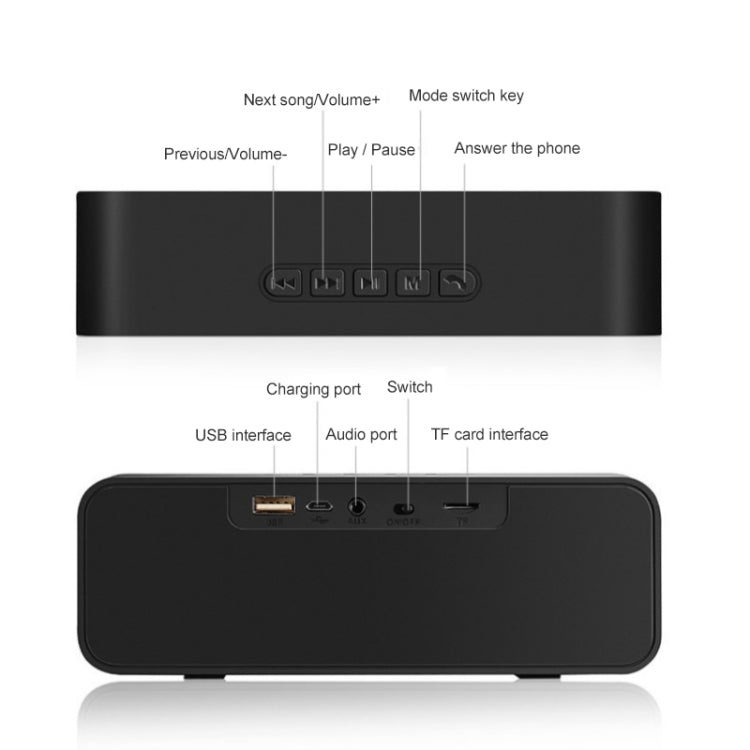 SC211 Pro Outdoor Multi-function Card Wireless Bluetooth Speaker Upgraded Version(Black) - Desktop Speaker by PMC TechLife | Online Shopping South Africa | PMC TechLife