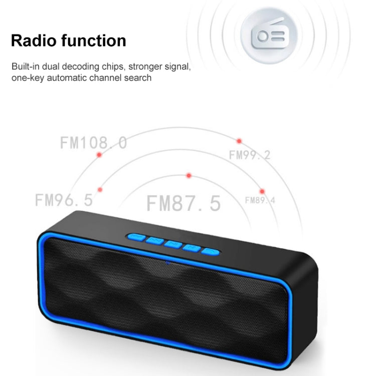 SC211 Pro Outdoor Multi-function Card Wireless Bluetooth Speaker Upgraded Version(Black) - Desktop Speaker by PMC TechLife | Online Shopping South Africa | PMC TechLife