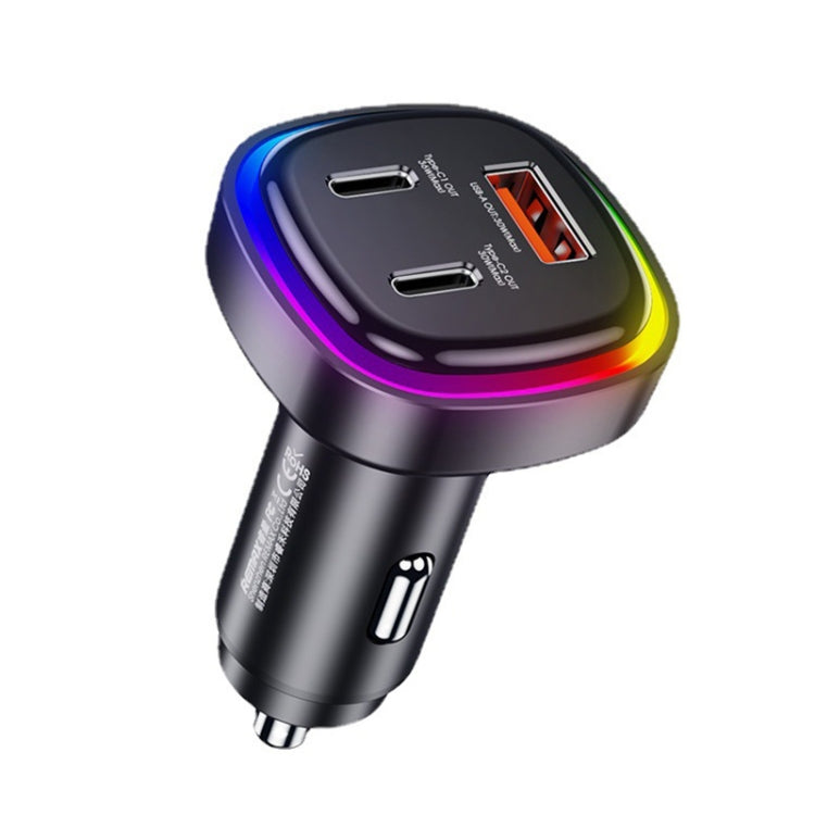 REMAX RCC330 Earl Series 3 in 1 Car 66W PD Fast Charger with Indicator Light - free shipping - PMC TechLife - Order now!