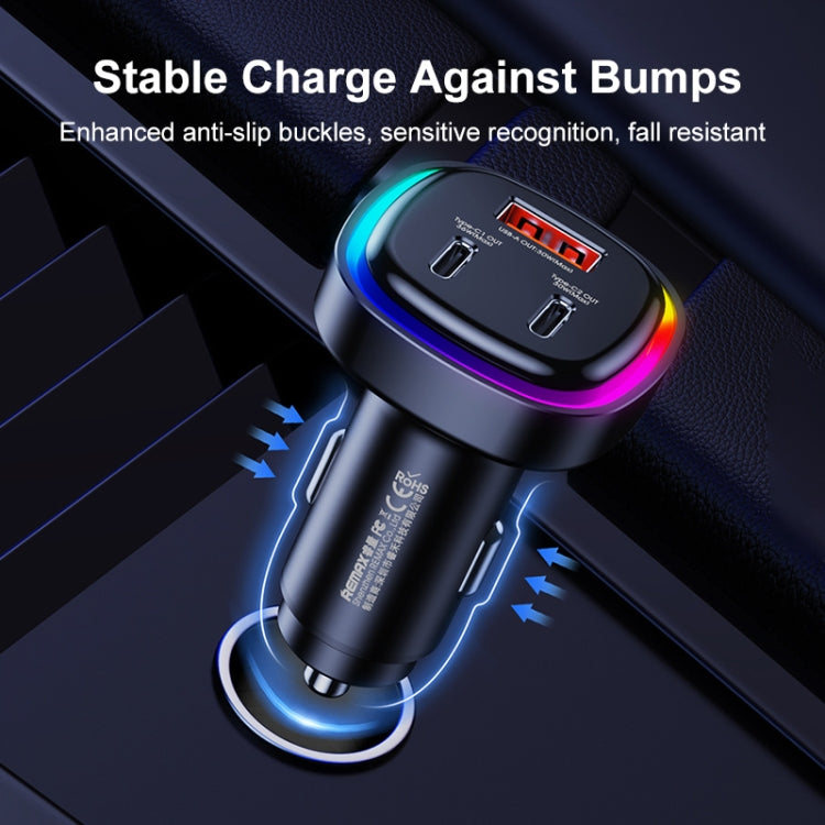 REMAX RCC330 Earl Series 3 in 1 Car 66W PD Fast Charger with Indicator Light - free shipping - PMC TechLife - Order now!