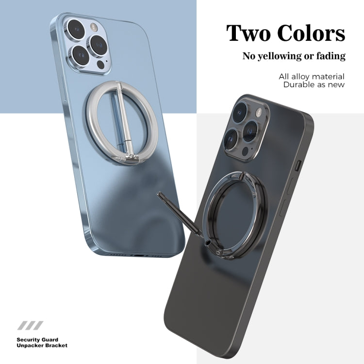 R-JUST SJ20-4 Aluminum Alloy Magnetic Knife Phone Holder (Dark Gray) - free shipping - PMC TechLife - Order now!