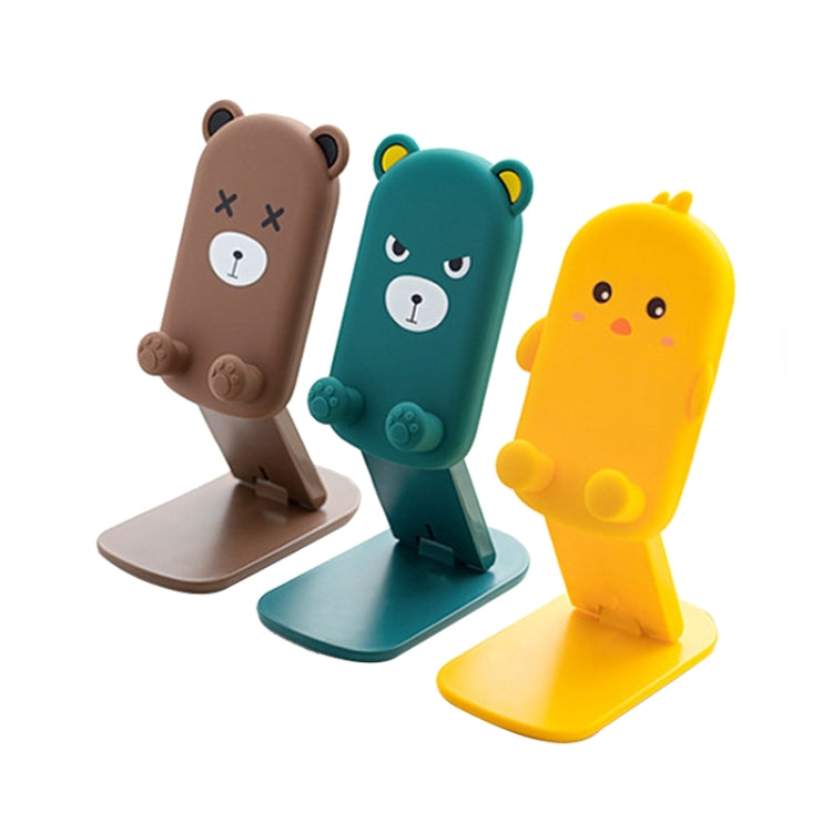 DK-XX-111 Cartoon Animal Retractable Phone Lazy Bracket Foldable Desktop Holder(Brown) - Desktop Holder by PMC TechLife | Online Shopping South Africa | PMC TechLife