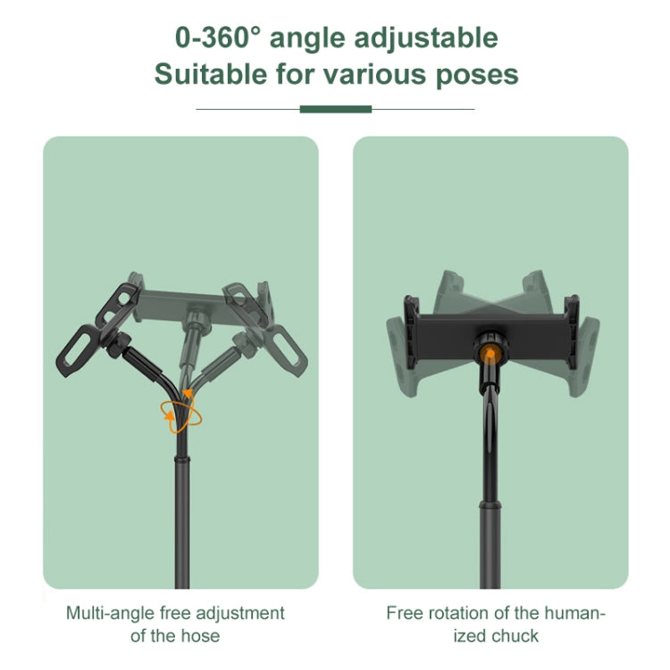 ZM17 Retractable Rotatable Outdoor Selfie Desktop Phone Stand for 4.6-7.8 inch Mobile Phones / Tablets (White) - Desktop Holder by PMC TechLife | Online Shopping South Africa | PMC TechLife