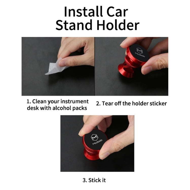Mcdodo CM-2571 Yao Series Car Air Outlet Vent Mount Phone Holder Stand, For iPhone, Samsung, Huawei, Lenovo, Xiaomi, Sony, HTC(Red) - Universal Car Holders by Mcdodo | Online Shopping South Africa | PMC TechLife | Buy Now Pay Later Mobicred