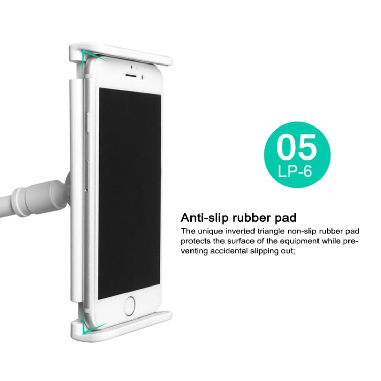 UBN-30 Classic Style Universal 360 Degrees Rotating Detachable Two-stage Lazy Bracket Mobile Phone / Tablet Desktop Bracket with Bilateral Pull Chuck (White) - free shipping - PMC TechLife - Order now!