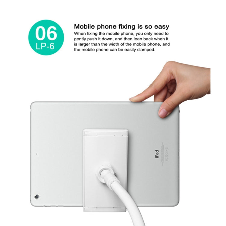 UBN-30 Classic Style Universal 360 Degrees Rotating Detachable Two-stage Lazy Bracket Mobile Phone / Tablet Desktop Bracket with Bilateral Pull Chuck (White) - free shipping - PMC TechLife - Order now!