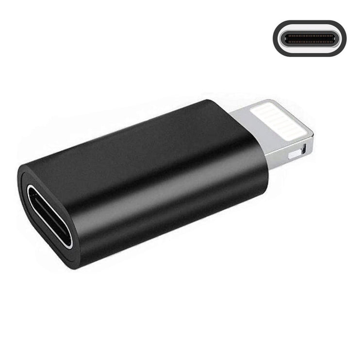 ENKAY Hat-Prince HC-6 Mini ABS USB-C / Type-C 3.1 to 8 Pin Port Connector Adapter(Black) - Converter & Adapter by ENKAY | Online Shopping South Africa | PMC TechLife | Buy Now Pay Later Mobicred