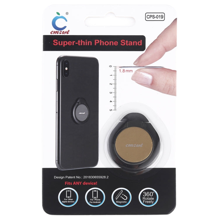 CPS-019 Universal Super-thin Phone Stand Ring Holder with Magnetic Function (Gold) - Ring Holder by PMC TechLife | Online Shopping South Africa | PMC TechLife