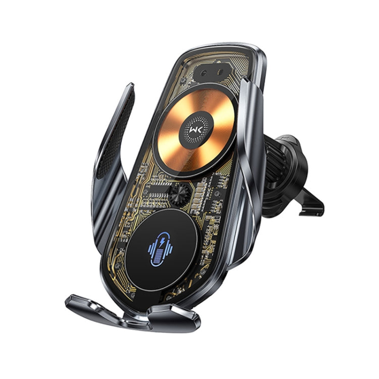WK WP-U205 15W Vanguard Series Transcendent Wireless Charging Car Holder (Black) - Wireless Charger Holders by WK | Online Shopping South Africa | PMC TechLife | Buy Now Pay Later Mobicred