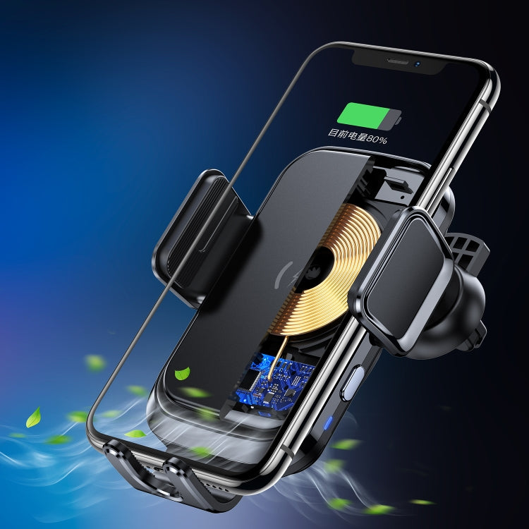 X7 Car Wireless Charging Mobile Phone Gravity Bracket Holder Suction Cup Bracket (Black) - Wireless Charger Holders by PMC TechLife | Online Shopping South Africa | PMC TechLife