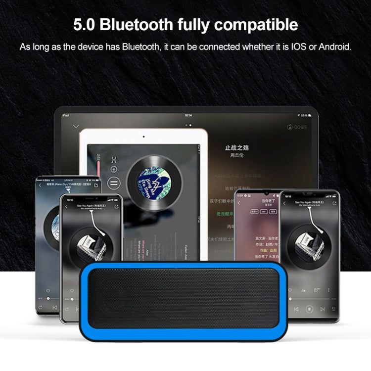 EBS-308 Outdoor Portable Mini Wireless Bluetooth Subwoofer Speaker(Black) - Waterproof Speaker by PMC TechLife | Online Shopping South Africa | PMC TechLife