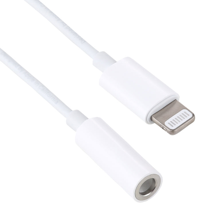 8 Pin 3.5mm Earphone Audio Adapter, Line Length: 8cm(White) - Earphone Adapter by PMC TechLife | Online Shopping South Africa | PMC TechLife | Buy Now Pay Later Mobicred
