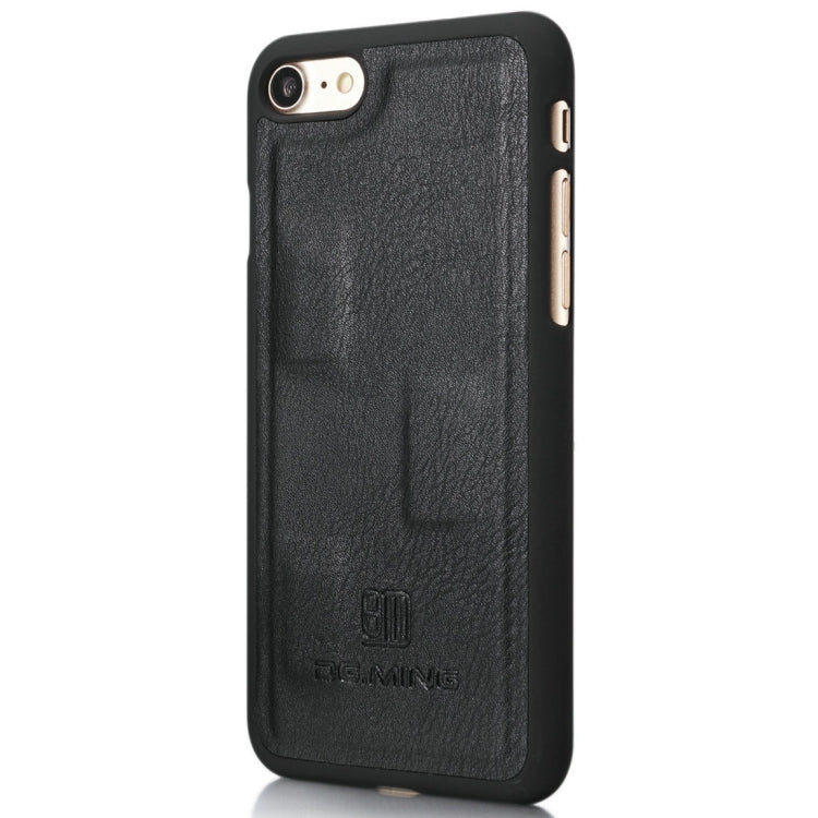 DG.MING For iPhone SE 2020 & 8 & 7  Crazy Horse Texture Horizontal Flip Detachable Magnetic Protective Case with Holder & Card Slots & Wallet(Black) - More iPhone Cases by DG.MING | Online Shopping South Africa | PMC TechLife | Buy Now Pay Later Mobicred