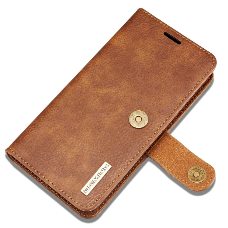 DG.MING For iPhone SE 2020 & 8 & 7  Crazy Horse Texture Horizontal Flip Detachable Magnetic Protective Case with Holder & Card Slots & Wallet(Brown) - More iPhone Cases by DG.MING | Online Shopping South Africa | PMC TechLife | Buy Now Pay Later Mobicred