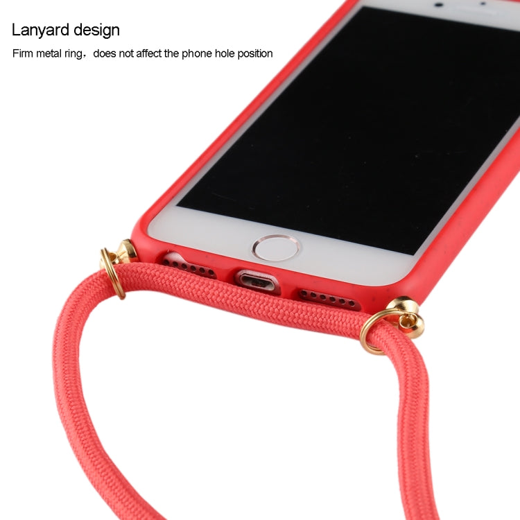 For iPhone 8 / 7 TPU Anti-Fall Mobile Phone Case With Lanyard(Black) - free shipping - PMC TechLife - Order now!