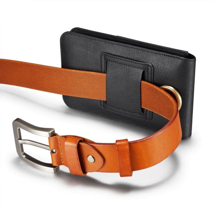 DG.MING Universal Cowskin Leather Protective Case Waist Bag with Card Slots & Hook, For iPhone, Samsung, Sony, Huawei, Meizu, Lenovo, ASUS, Oneplus, Xiaomi, Cubot, Ulefone, Letv, DOOGEE, Vkworld, and other Smartphones Below 5.2 inch(Black) - More iPhone Cases by DG.MING | Online Shopping South Africa | PMC TechLife | Buy Now Pay Later Mobicred