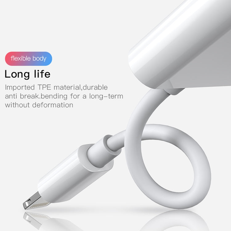 JOYROOM S-Y104 Ben Series Apple 3.5+Lightning Adapter, Length: 1.2m(White) - Earphone Adapter by JOYROOM | Online Shopping South Africa | PMC TechLife