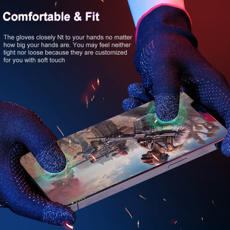 ROCK i28 Super Conductive Silver Fiber Anti-sweat Sensitive Touch Gaming Gloves - Gaming Finger Sleeves by PMC TechLife | Online Shopping South Africa | PMC TechLife