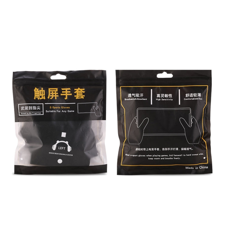 ROCK i28 Super Conductive Silver Fiber Anti-sweat Sensitive Touch Gaming Gloves - Gaming Finger Sleeves by PMC TechLife | Online Shopping South Africa | PMC TechLife