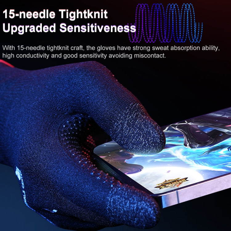 ROCK i28 Super Conductive Silver Fiber Anti-sweat Sensitive Touch Gaming Gloves - Gaming Finger Sleeves by PMC TechLife | Online Shopping South Africa | PMC TechLife