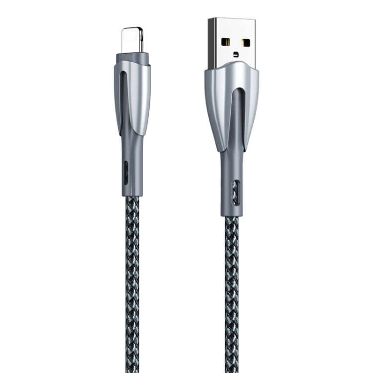 REMAX RC-162i Armor Series 3A USB to 8 Pin Charging Cable, Cable Length: 1m (Silver) - Normal Style Cable by REMAX | Online Shopping South Africa | PMC TechLife