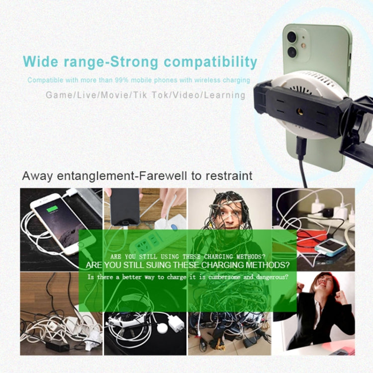 ETG755 15W Refrigeration Magnetic Wireless Charger(Black) - Wireless Charger by PMC TechLife | Online Shopping South Africa | PMC TechLife