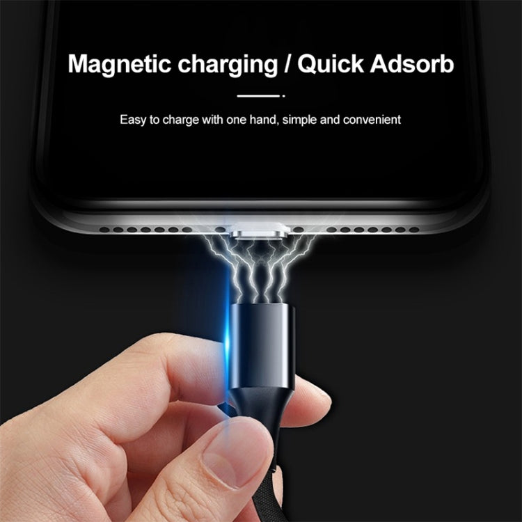 M11 5A USB to 8 Pin Nylon Braided Magnetic Data Cable, Cable Length: 1m (Silver) - Charging Cable & Head by PMC TechLife | Online Shopping South Africa | PMC TechLife
