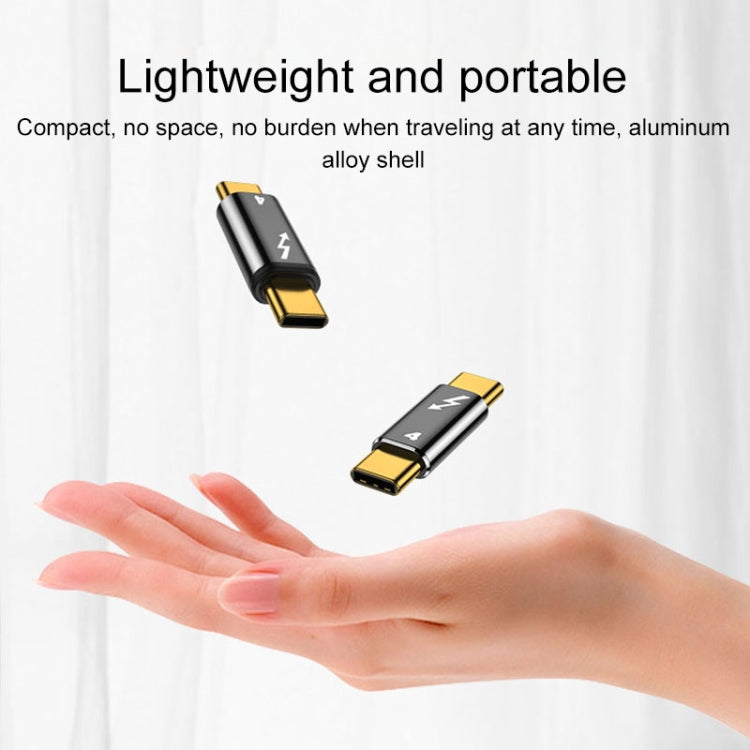 5A USB-C/Type-C to USB-C/Type-C Compatible Thunderbolt 4 Aluminum Alloy Adapter - Type-C Adapter by PMC TechLife | Online Shopping South Africa | PMC TechLife