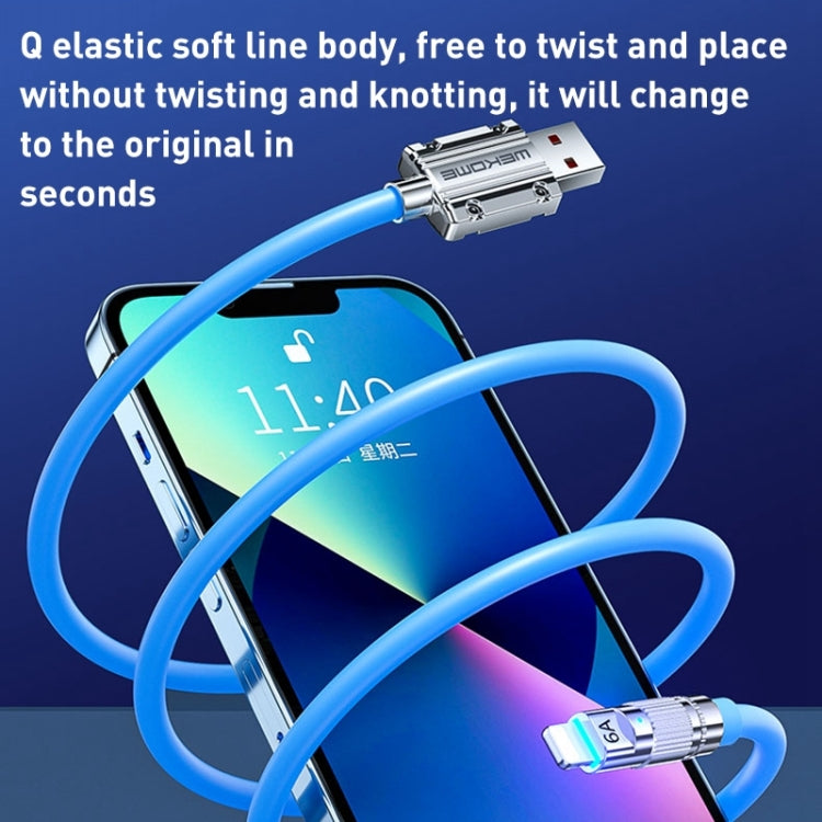 WK WDC-187 Qjie Series 20W USB-C/Type-C to 8 Pin Fast Charge Data Cable, Length: 1m(White) - 2 in 1 Cable by WK | Online Shopping South Africa | PMC TechLife