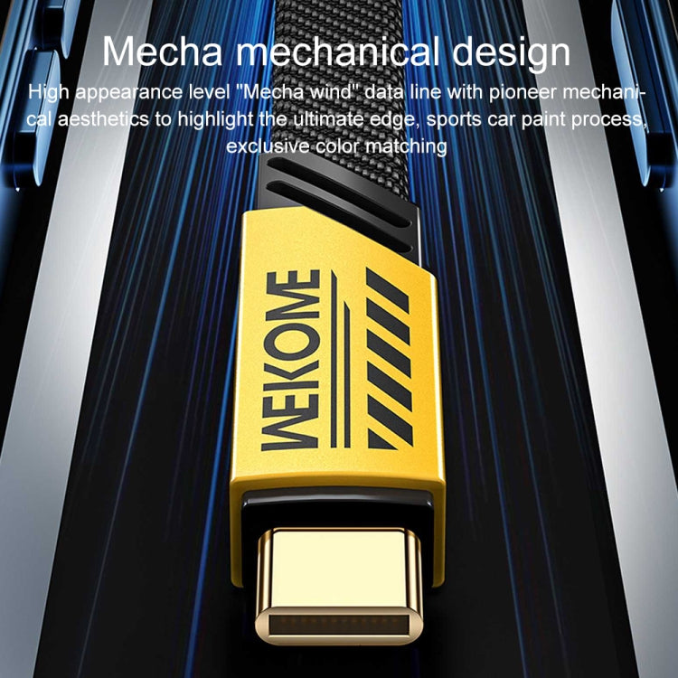 WK WDC-190a Mech Series 6A USB to USB-C/Type-C Fast Charge Data Cable, Length: 1m(Tarnish) - USB-C & Type-C Cable by WK | Online Shopping South Africa | PMC TechLife | Buy Now Pay Later Mobicred