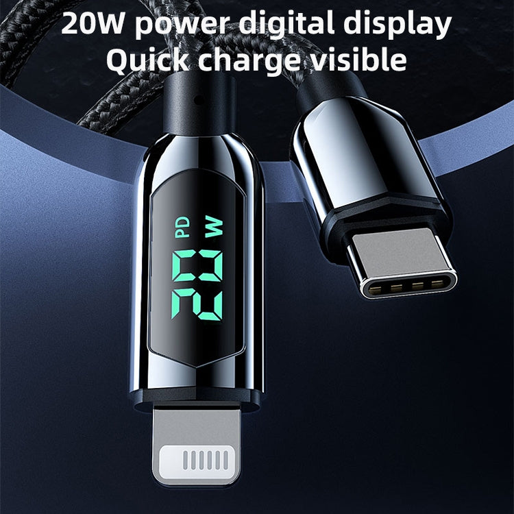 Mutural Li-CC004 1.2m 10W Digital Display USB to 8 Pin Charging Data Cable - free shipping - PMC TechLife - Order now!