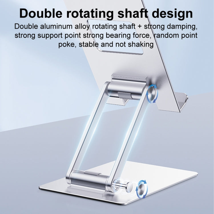 R-JUST SJ33 Aluminum Alloy Folding Phone / Tablet Stand(Grey) - Desktop Holder by R-JUST | Online Shopping South Africa | PMC TechLife