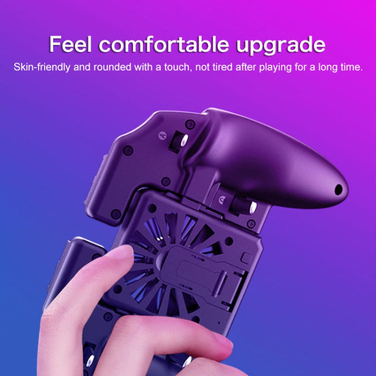 AK77 4000mAh Battery Edition Six-finger Linkage Multi-function Mobile Phone Gamepad with Bracket, Suitable for 4.7-6.5 inch Mobile Phones - Cooling Fan Radiator by PMC TechLife | Online Shopping South Africa | PMC TechLife