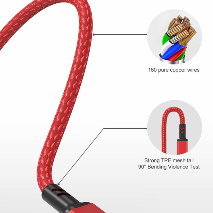 Orange Plug 3A 3 in 1 USB to Type-C / 8 Pin / Micro USB Fast Charging Cable, Cable Length: 1.2m(Red) - free shipping - PMC TechLife - Order now!