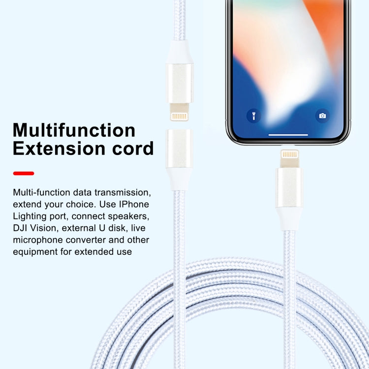 5V 2A 8 Pin Female to 8 Pin Male Braided Power Extended Cable, Cable Length: 1m - Video & Audio Cable by PMC TechLife | Online Shopping South Africa | PMC TechLife