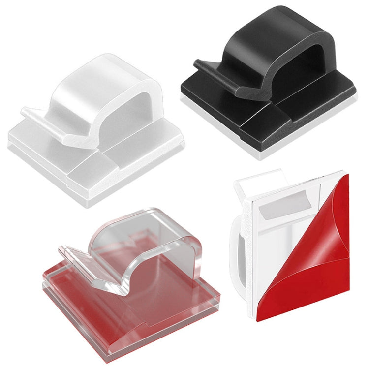 HG2392 50 PCS Desktop Data Cable Organizer Fixing Clip, Gum Type: Acrylic (Transparent) - Cable Organizer by PMC TechLife | Online Shopping South Africa | PMC TechLife