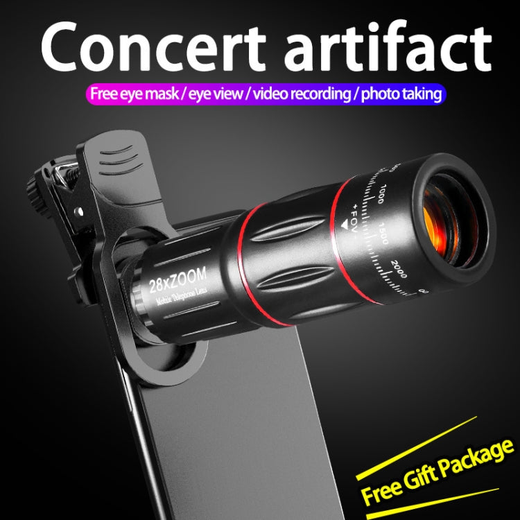 W28-QK Mobile Phone Universal Lens Telescope 28X Big Pocket + Shelf Set - free shipping - PMC TechLife - Order now!