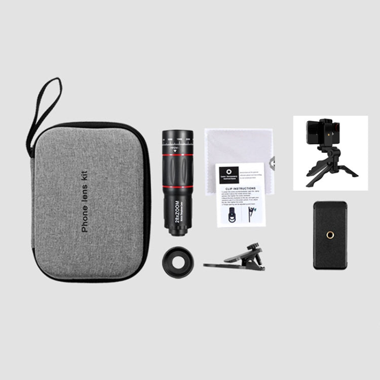 W28-QK Mobile Phone Universal Lens Telescope 28X Big Pocket + Shelf Set - free shipping - PMC TechLife - Order now!