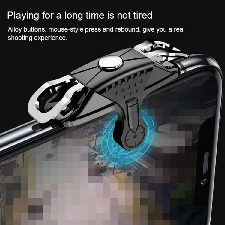 Mini Eating Chicken Mobile Phone Trigger Shooting Controller Handle Auxiliary Button (Black) - Handle Shooter by PMC TechLife | Online Shopping South Africa | PMC TechLife