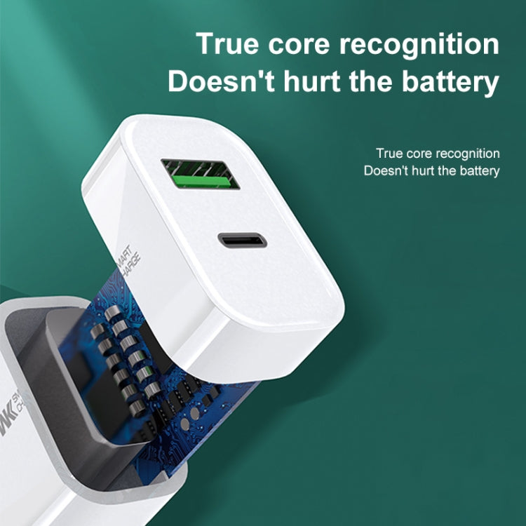 WK WP-U53 QC3.0 Charger 20W USB Type-C Maxspeed PD Fast Charger(UK Plug) - free shipping - PMC TechLife - Order now!