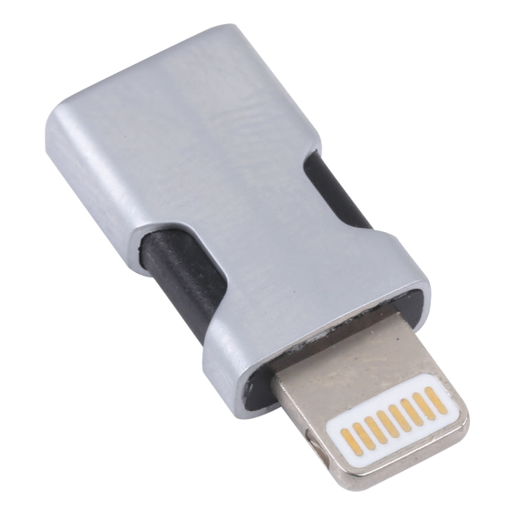 Portable 8 Pin to USB-C/Type-C Audio Adapter (Silver) - Earphone Adapter by PMC TechLife | Online Shopping South Africa | PMC TechLife