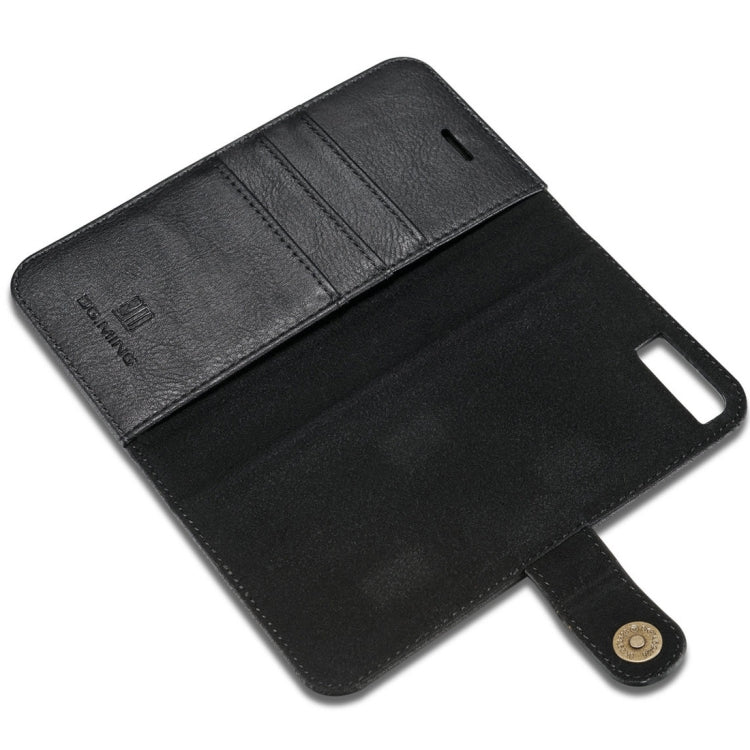 DG.MING for iPhone 8 Plus & iPhone 7 Plus Crazy Horse Texture Horizontal Flip Detachable Magnetic Protective Case with Holder & Card Slots & Wallet(Black) - More iPhone Cases by DG.MING | Online Shopping South Africa | PMC TechLife | Buy Now Pay Later Mobicred